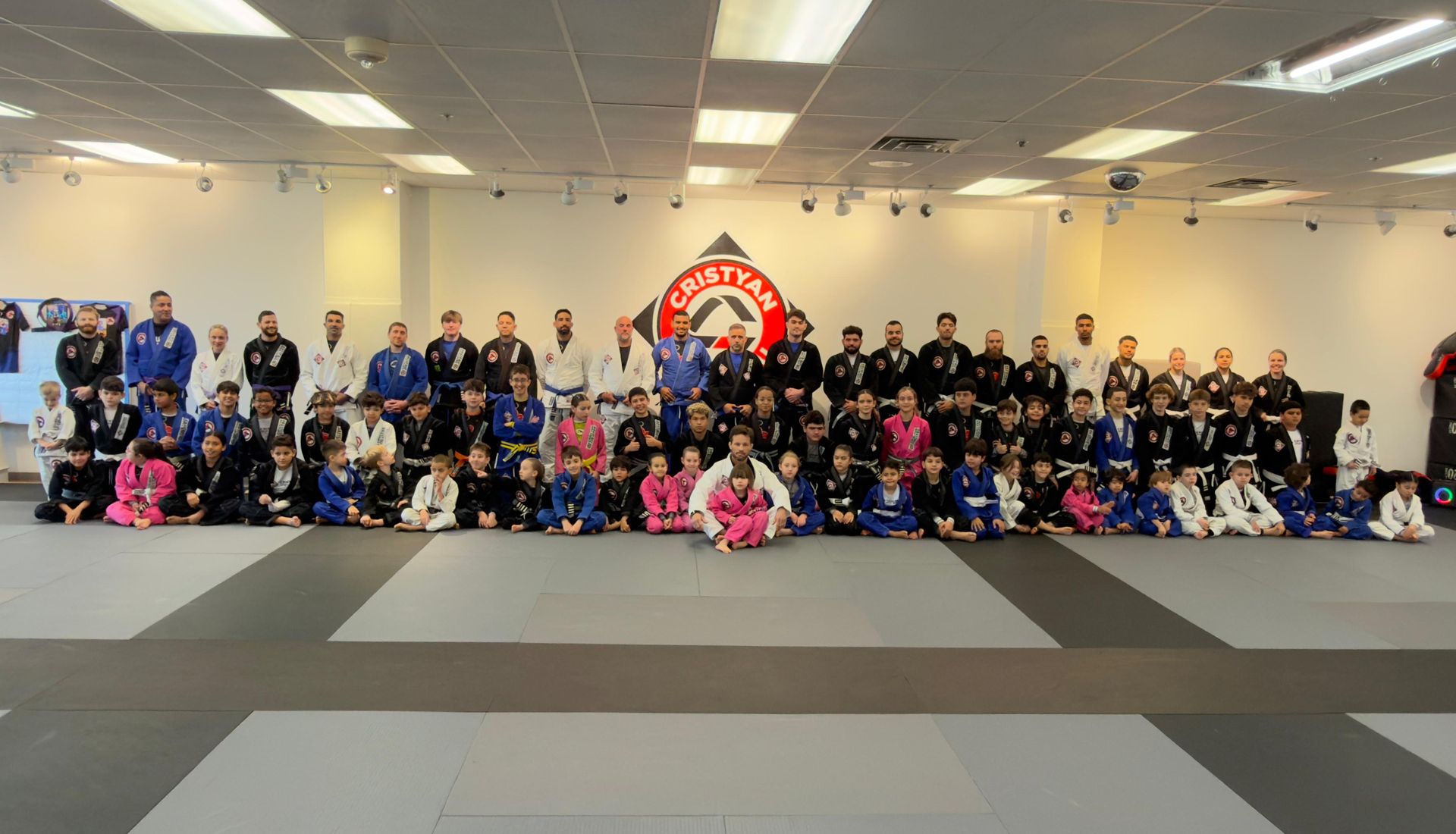 Students and instructors at Cristyan Brazilian Jiu-Jitsu Academy